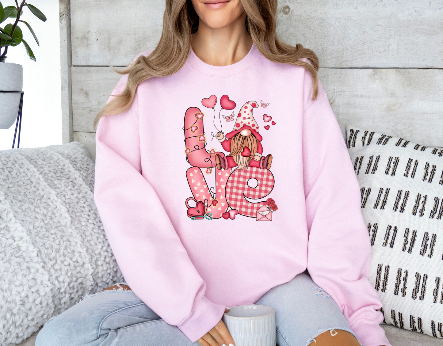 Gnome Love Valentine Graphic Tee