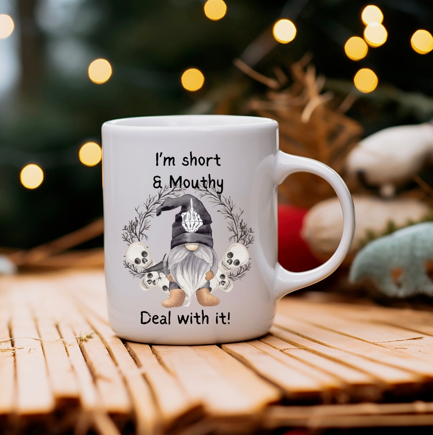 "Short &amp; Mouthy" Gnome Mug